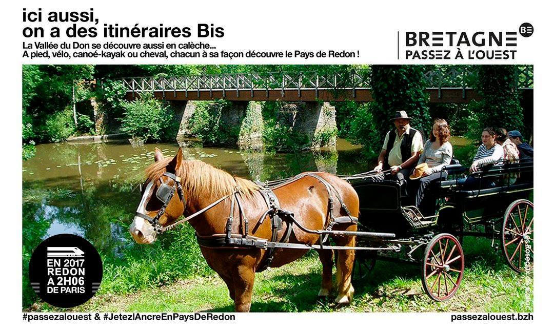 promenade en calèche sur les bords du Don - Guémené-Penfao