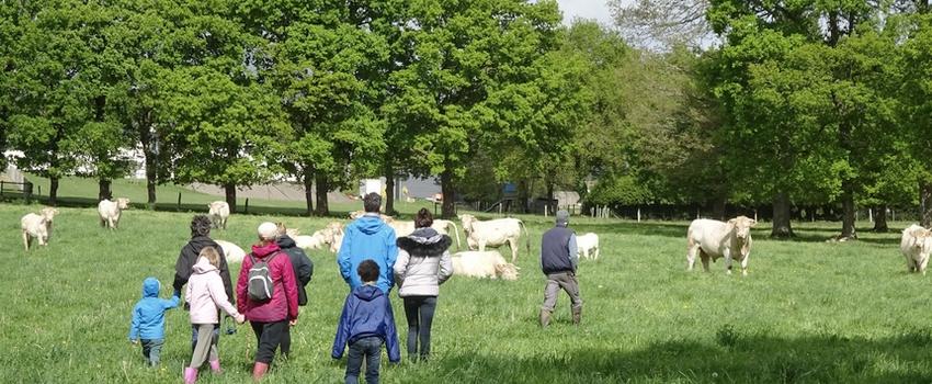 Visite d'une ferme à Sixt-sur-Aff