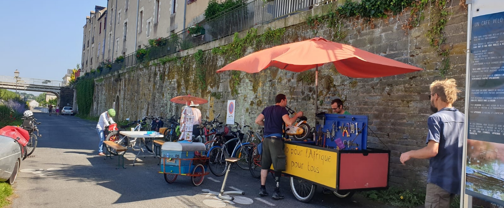 velo, piétons, cyclistes, rue, atelier