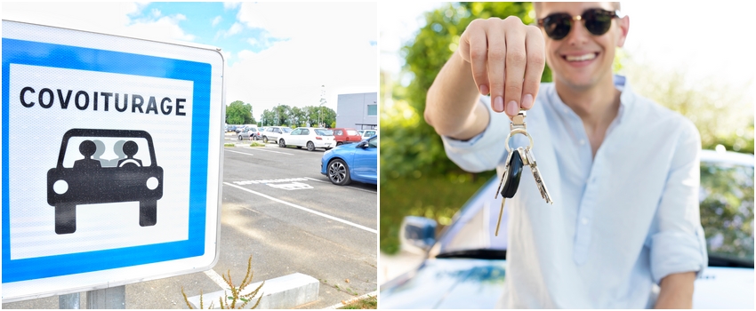 parking, aire de coivoiturage, voitures, clé