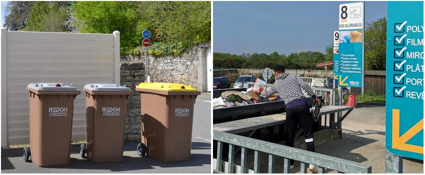 bacs, poubelles, déchets, déchèterie