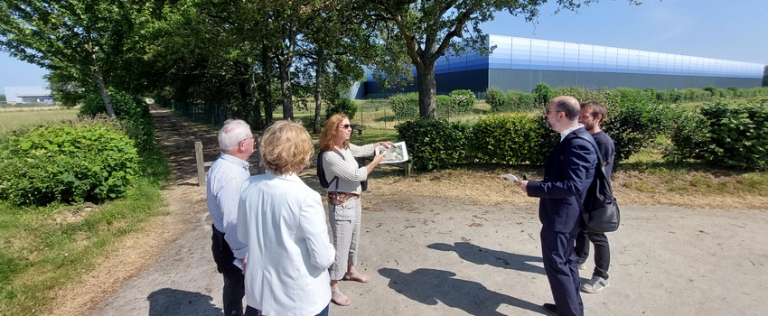 personnes, visite, usine, campagne