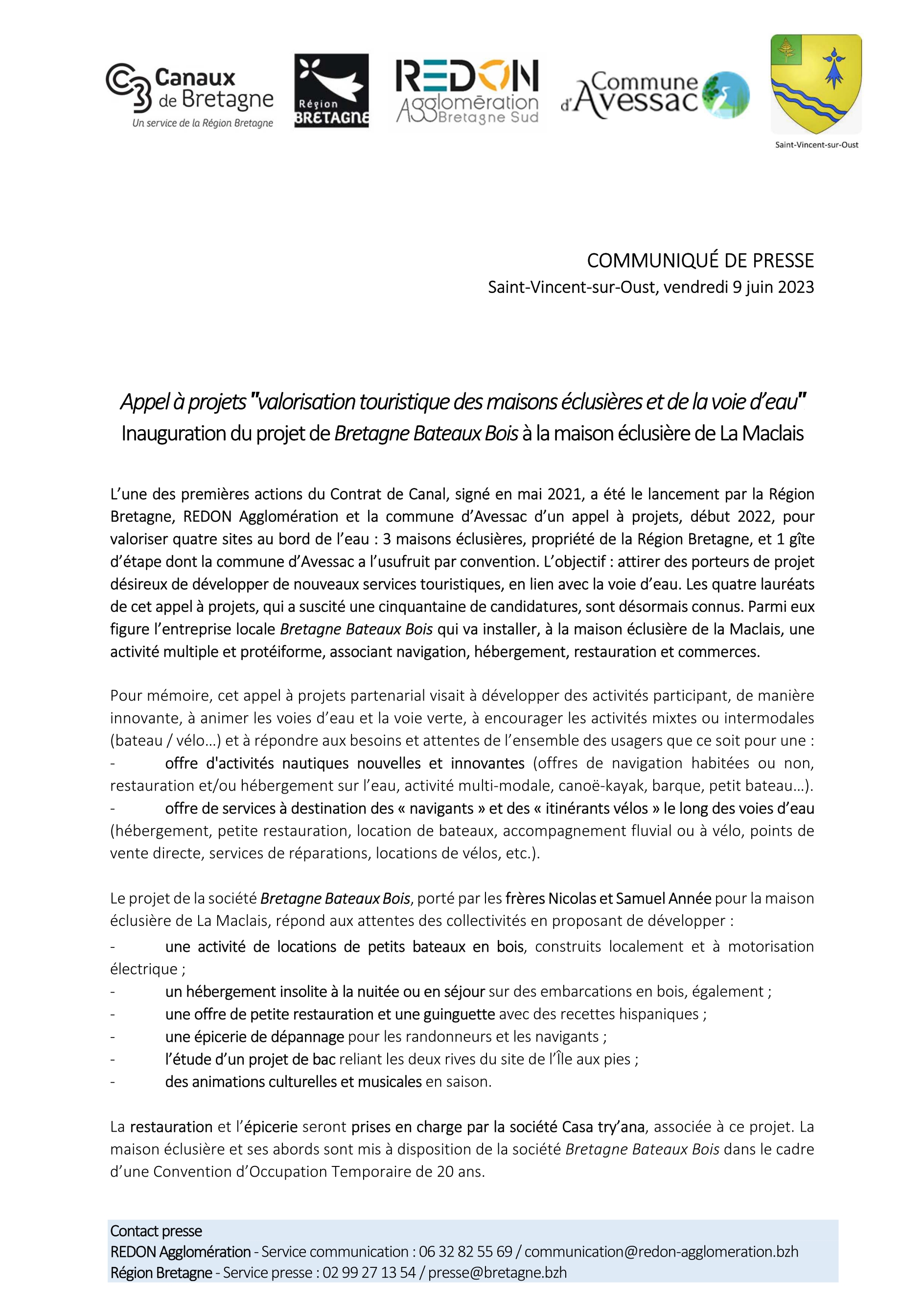 communiqué de presse - Page 1