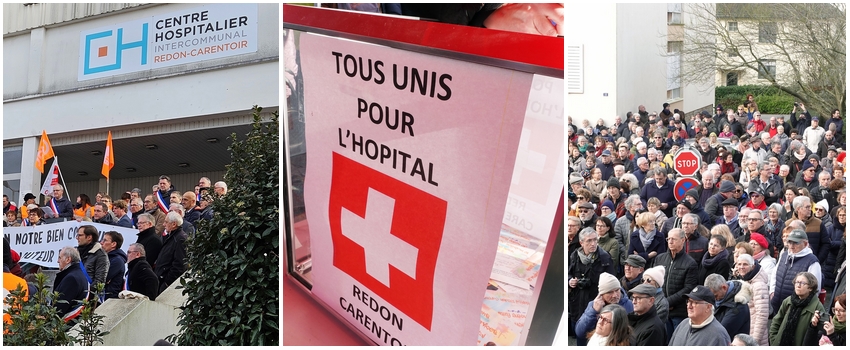 foule, manifestation, urne, hopital