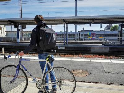 vélo, train, gare