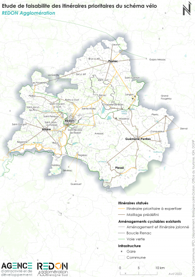 carte des itinéraires prioritaires