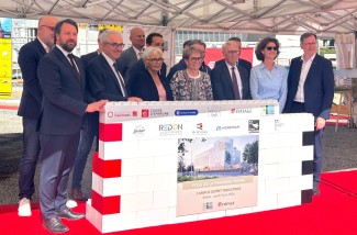 Pose de la 1ère pierre du Campus Esprit Industrie, à Redon