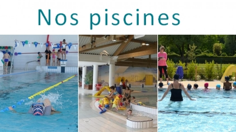 piscines, nageurs, bassins