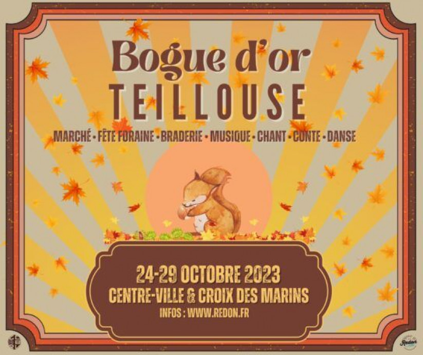 Affiche bogue et foire teillouse 2023