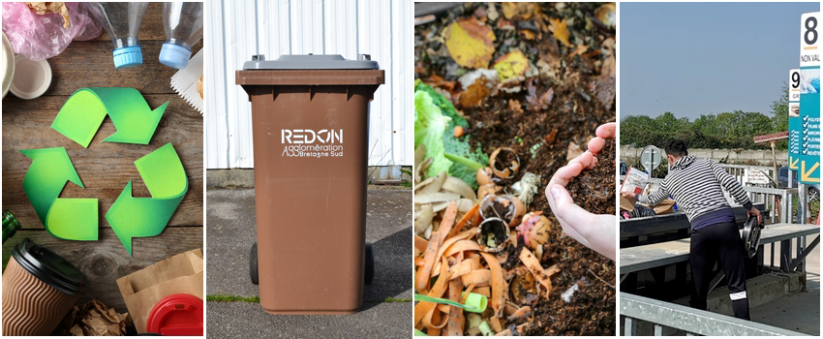 recyclage, benne, compost, déchèterie