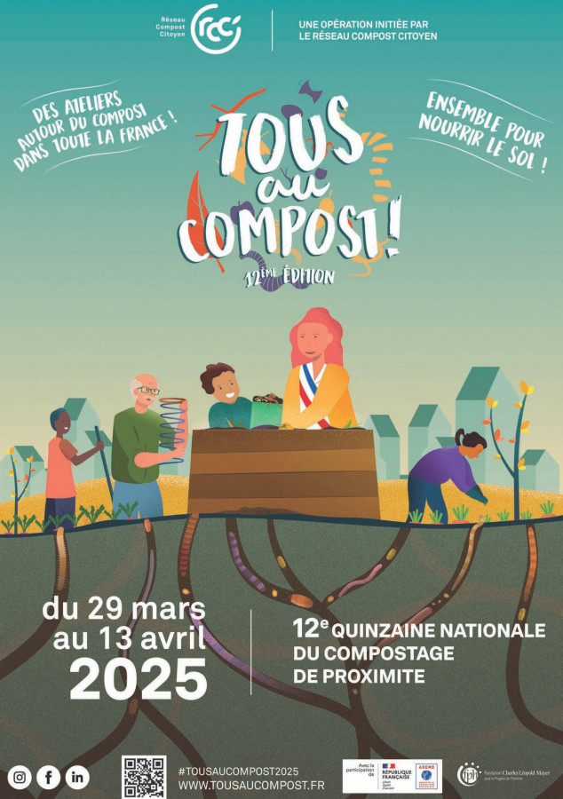 Tous au compost (affiche 2025) recto