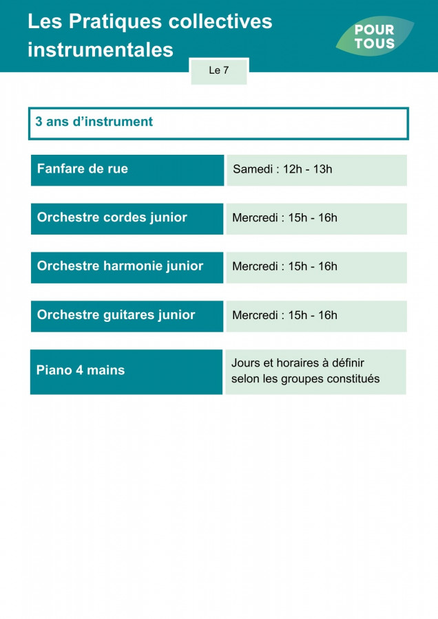 pratiques collectives instrumentales 2025-2026