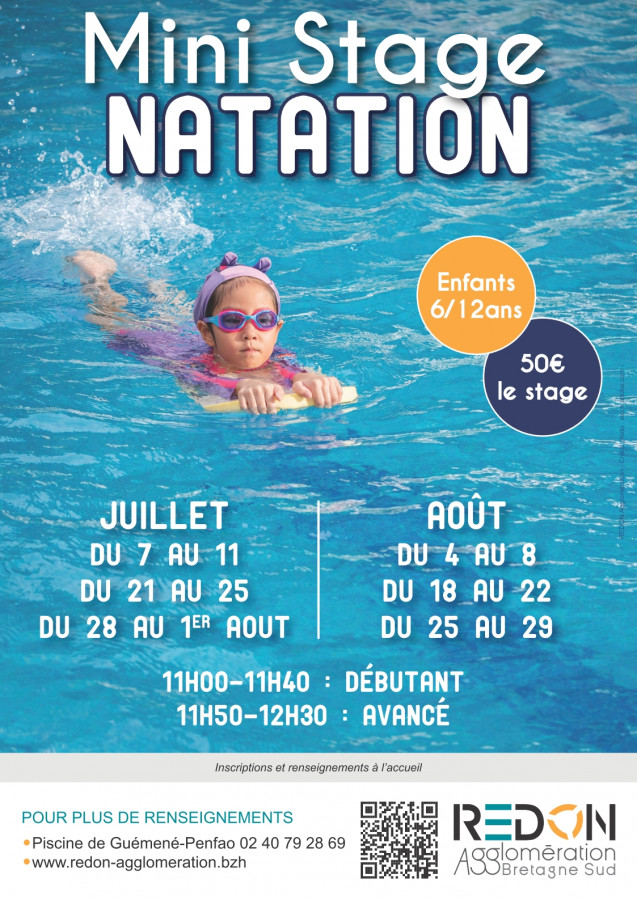 mini-stage été 2025 - piscine de Guémené