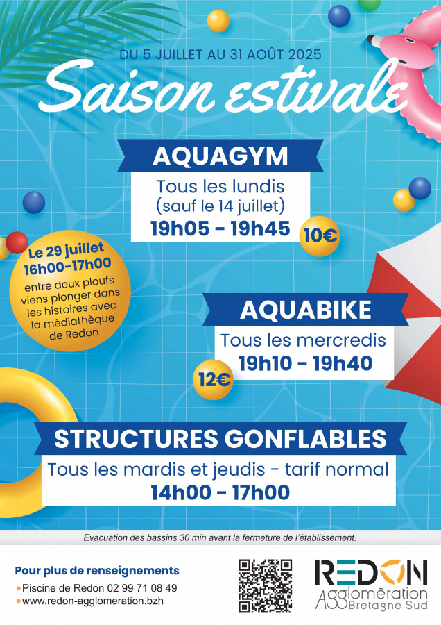 saison été 2025 - piscine Redon