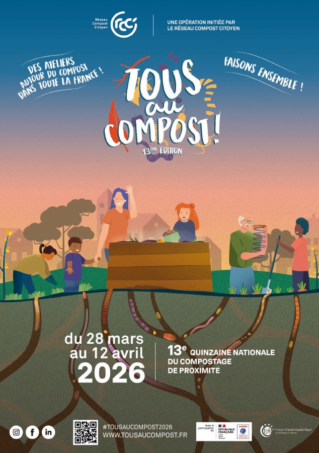 Flyer recto tous au compost 2026