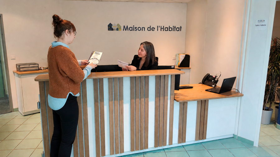 guichet d'accueil de la Maison de l'Habitat
