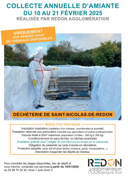 affiche collecte amiante 2025
