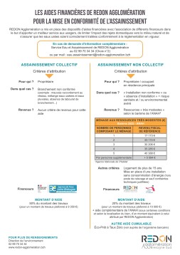 aides financières assainissement 