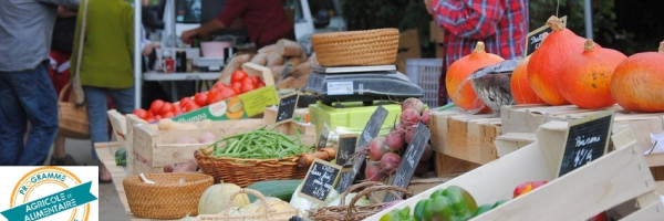 marché, légumes, fruits